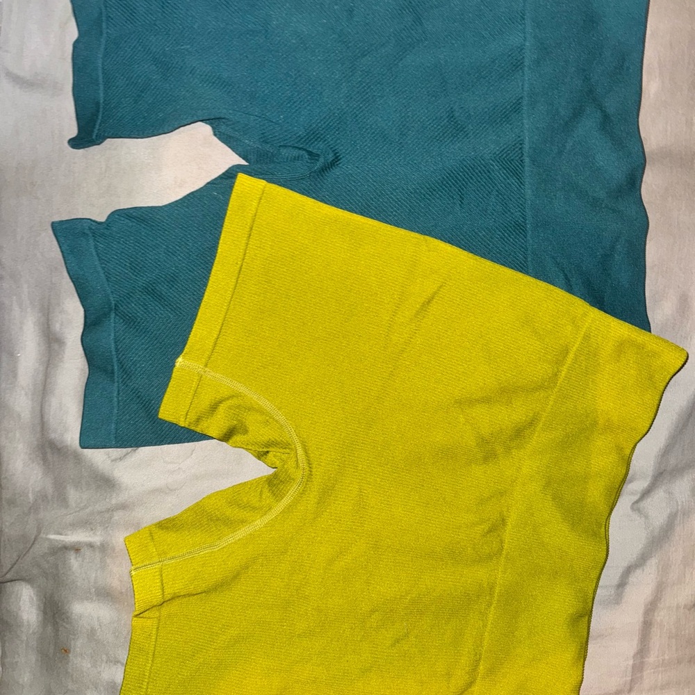 Wild Fable sz: M Lime Green activewear shorts& Green/blue sz: M Maurices
